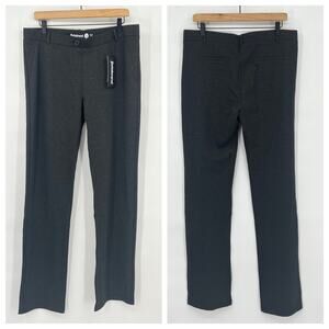 NEW Betabrand Heathered Gray Yoga Dress Pants Women's Size XL Long